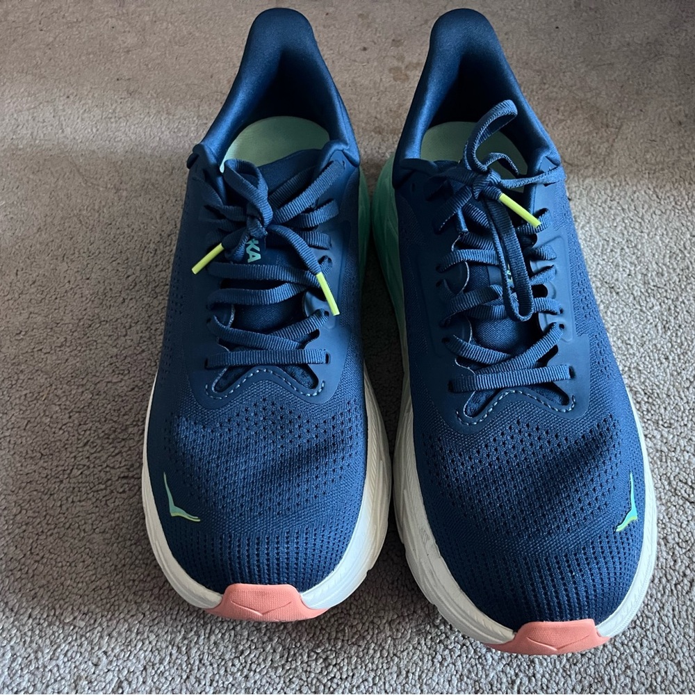 Blue hokas (worn 1x)
